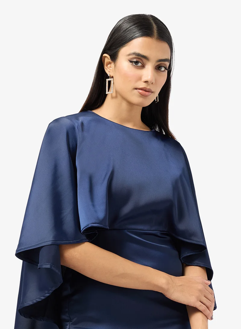 Khizana  Mermaid Cut Caped Style Dress for Women | Best Price UAE